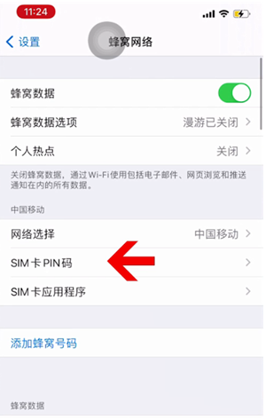 彭场镇苹果14维修网分享如何给iPhone14的SIM卡设置密码 