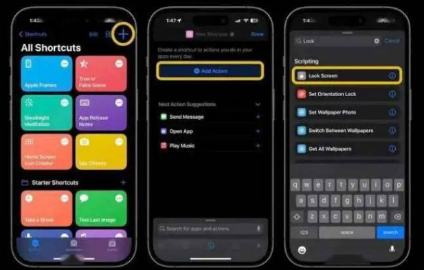 彭场镇苹果14锁屏维修店分享iPhone14升级iOS16.4后如何创建锁屏快捷方式 
