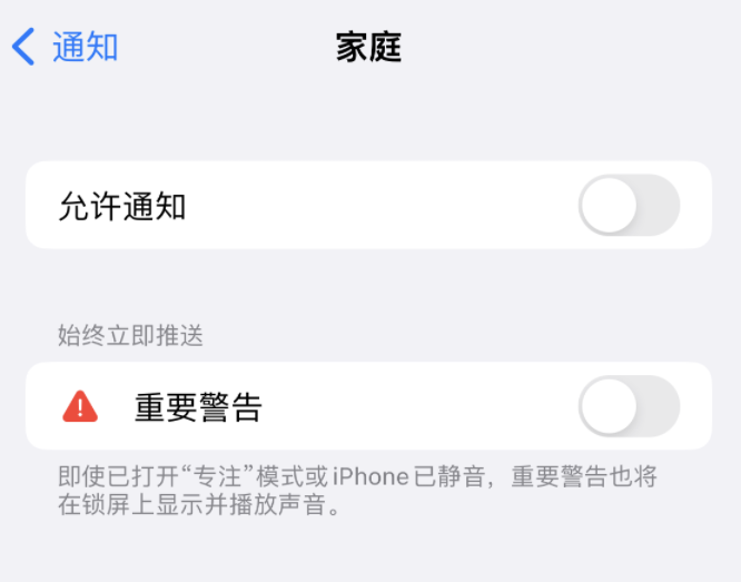 彭场镇苹果14维修分享iPhone14系列机型弹出“家庭”警告后卡死如何解决 