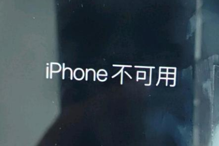 彭场镇苹果服务网点分享锁屏界面显示“iPhone 不可用”如何解决 